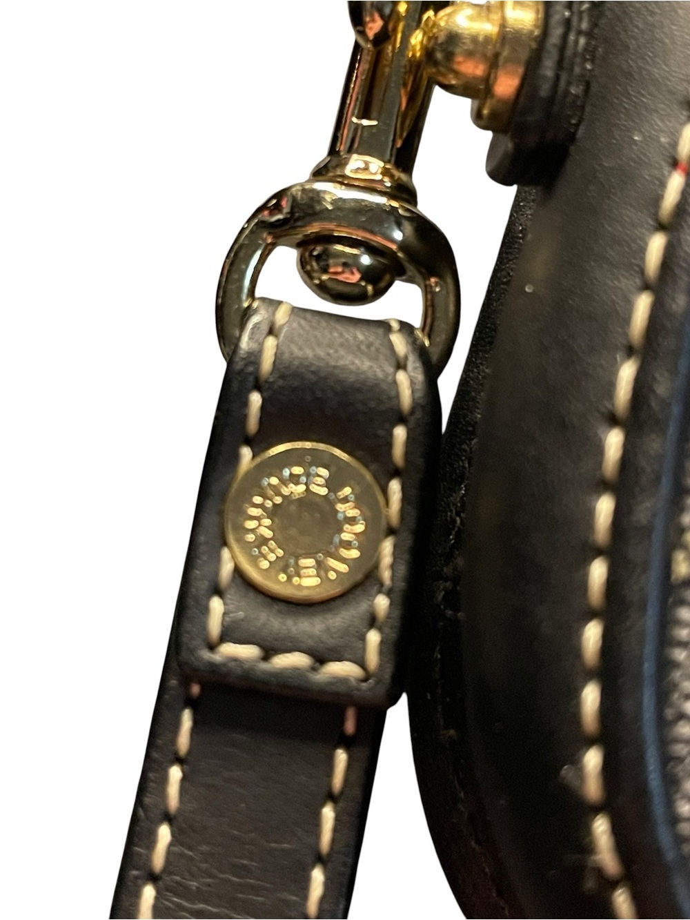 Dooney & Bourke Vintage Y2K Signature DB Monogram Wristlet Pouch Black/Gray - Picture 2 of 7
